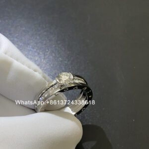 BG B.zero1 engagement ring, diamonds, 18k white gold