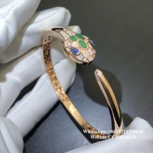 BG Serpenti bracelet, 18k rose gold, diamonds