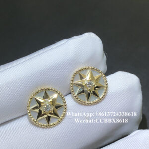 Do Rose des Vents earring, diamond, 18k yellow gold (2)