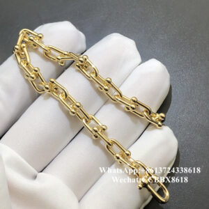 T&C HardWear small link bracelet, 18k yellow gold