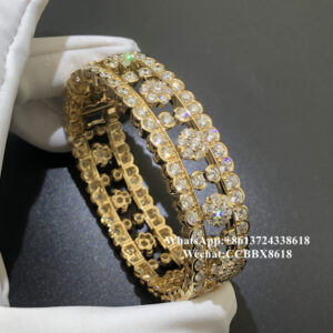 VCA Snowflake bracelet, diamond, 18k yellow gold