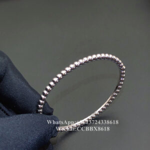 VCA Perlée pearls of gold bracelet, 18k white gold