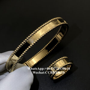 VCA Perlée signature bracelet, 18k yellow gold
